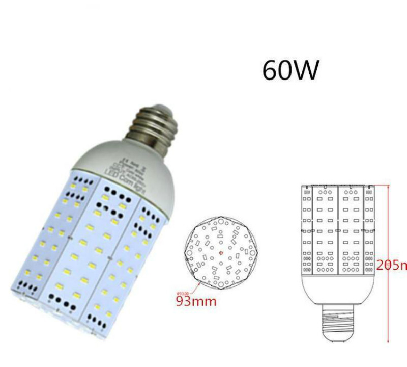 60W鳍片玉米灯E27玉米灯E40玉米灯LED玉米灯乡村道路灯小区庭院灯公园景观灯