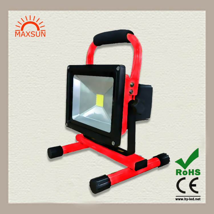 手提充电投光灯便携式手提30w投光灯防水应急灯户外照明灯led投光灯