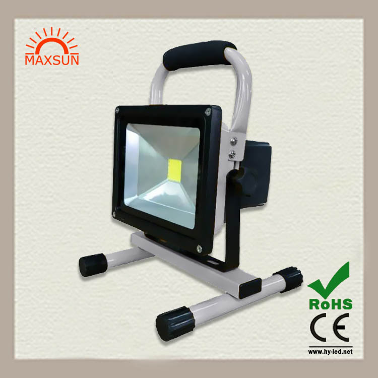 led充电投光灯探照灯车载应急灯充电泛光灯led20w手提充电泛光灯便携式投光