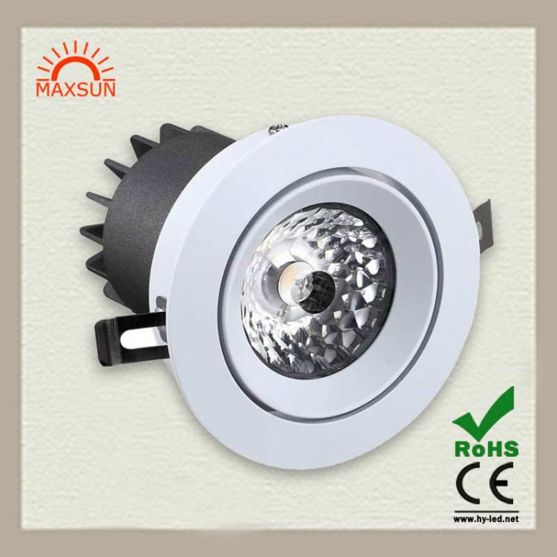 10w调光调角度天花灯 酒店高端天花灯 匹配0-10V可控硅调光DALI 珠宝