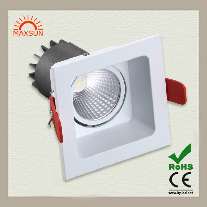 20w调光调角度天花灯 COB方形天花灯 20W可调光天花灯 连锁酒店天花筒灯