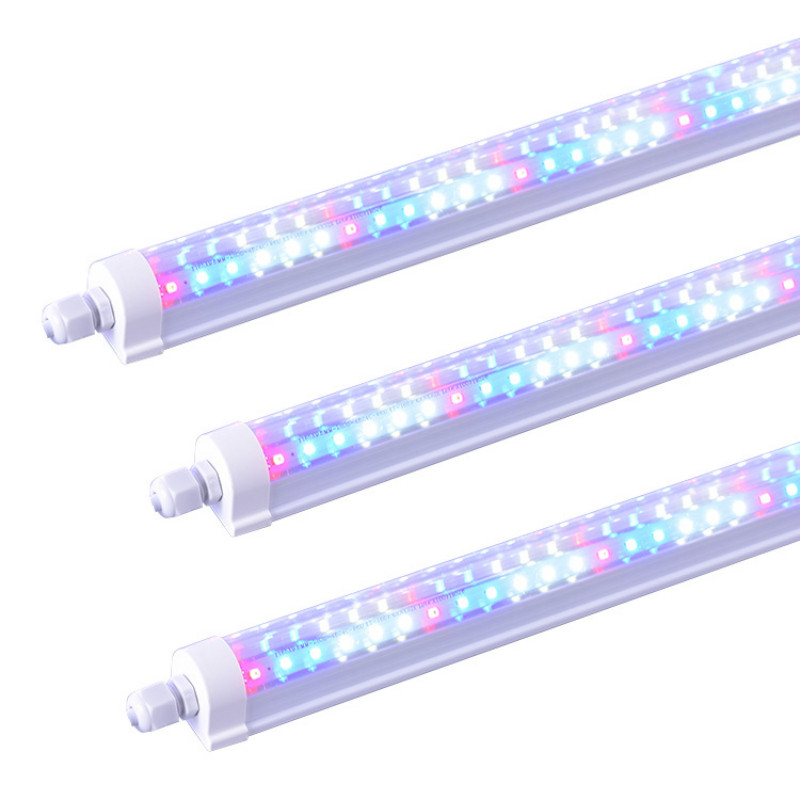 LED植物生长灯管0.6米9WT8一体化植物灯管ip65防水植物灯管单排灯珠方案